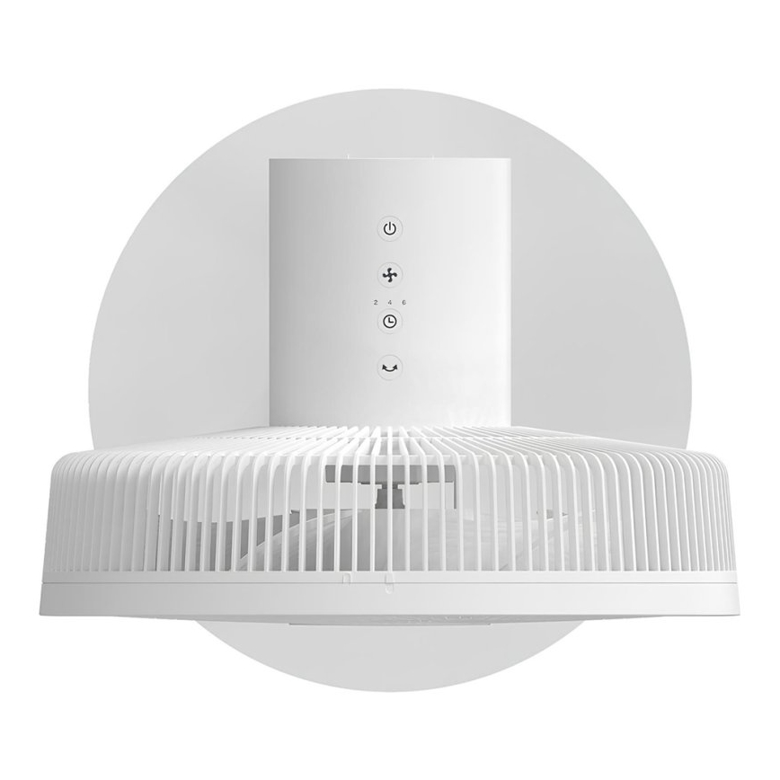 Stylies - Ventilator de podea 2 în 1 ANTILA 25 W/230 V 88 cm alb + telecomandă