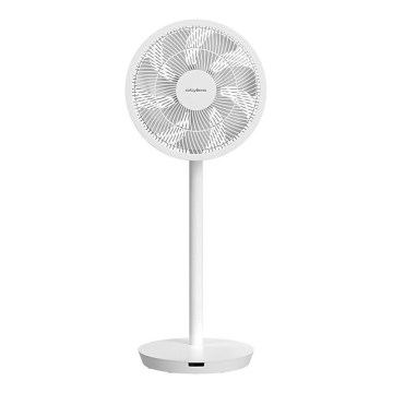 Stylies - Ventilator de podea ANTILA 25W/230V Ø 40 cm alb, cu telecomandă