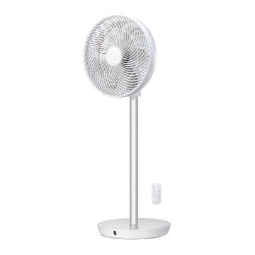 Stylies - Ventilator de podea TUKAN 25W/230V 60 cm alb + telecomandă