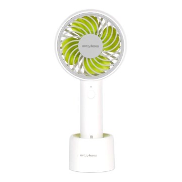 Stylies - Ventilator portabil reîncărcabil LACERTA 4W/5V 2500 mAh alb