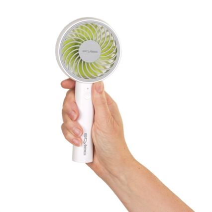 Stylies - Ventilator portabil reîncărcabil LACERTA 4W/5V 2500 mAh alb
