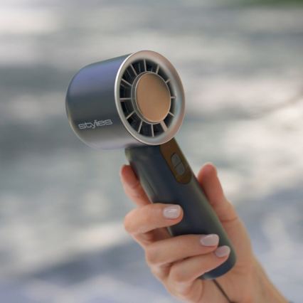 Stylies - Ventilator portabil reîncărcabil LACERTI 8W/5V 3000 mAh albastru