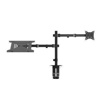 Suport ajustabil pentru monitor și laptop LEVANO negru