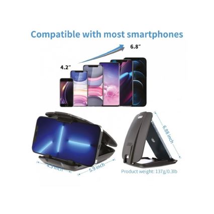 Suport auto cu ventuză pentru telefon Winner Group negru