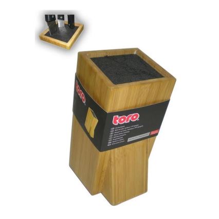 Suport de cuțite cu inserție flexibilă 23,8x11 cm bambus