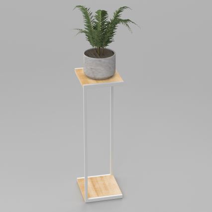 Suport de flori 100x30x34 cm alb