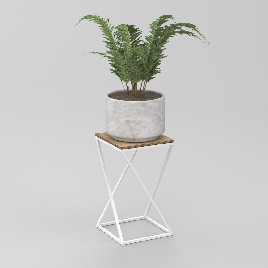 Suport de flori 40x24 cm alb