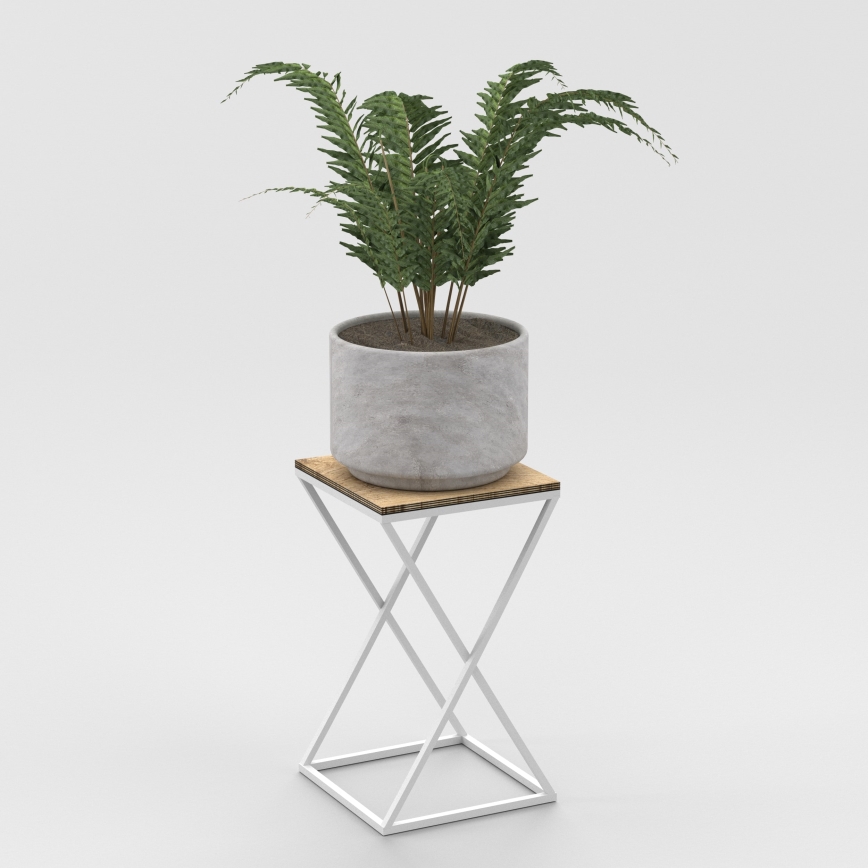 Suport de flori 40x24 cm alb