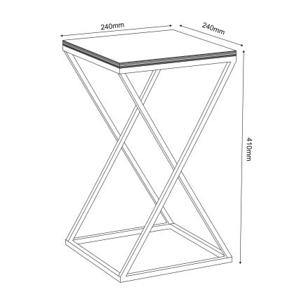 Suport de flori 40x24 cm alb