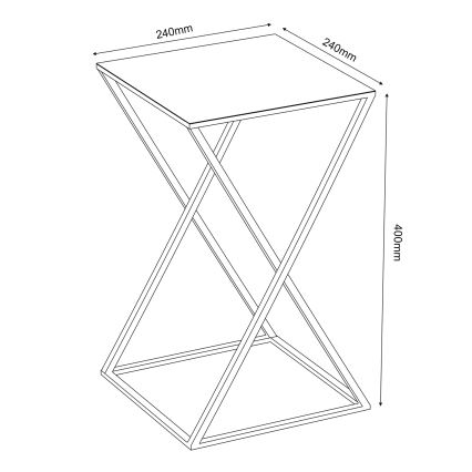 Suport de flori 40x24 cm auriu
