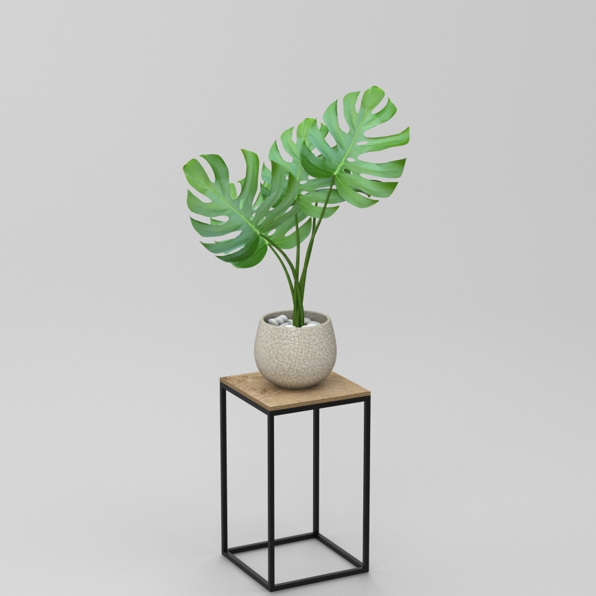 Suport de flori 40x24 cm negru