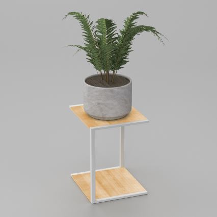 Suport de flori 40x30x34 cm alb