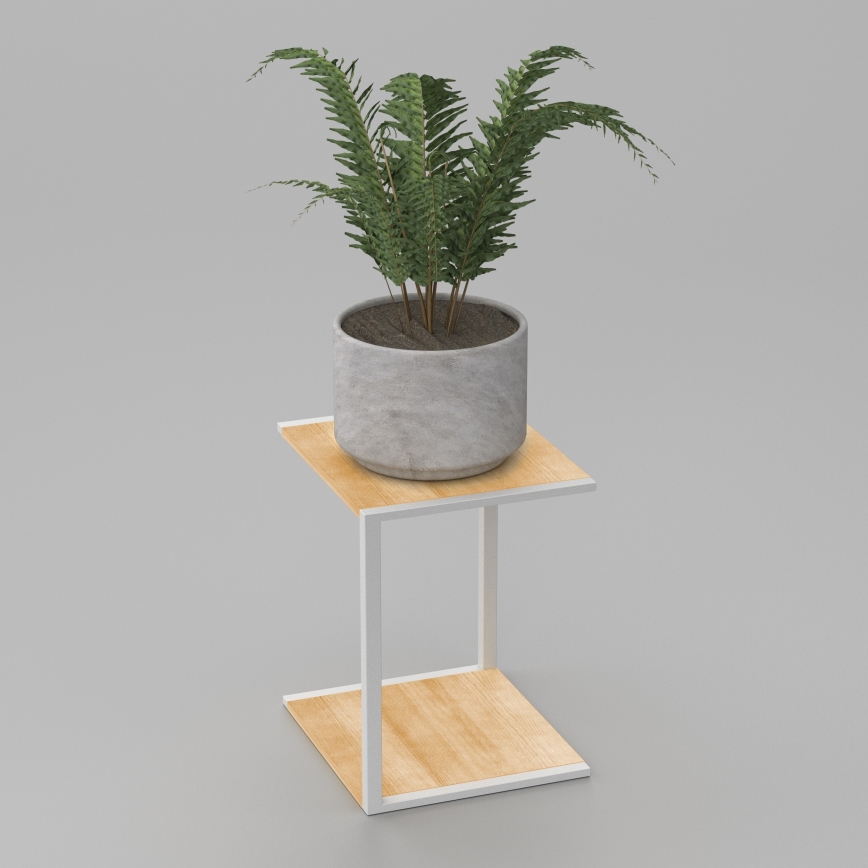 Suport de flori 40x30x34 cm alb