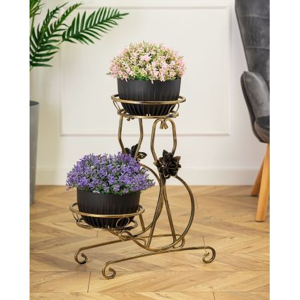 Suport de flori 64x54 cm auriu