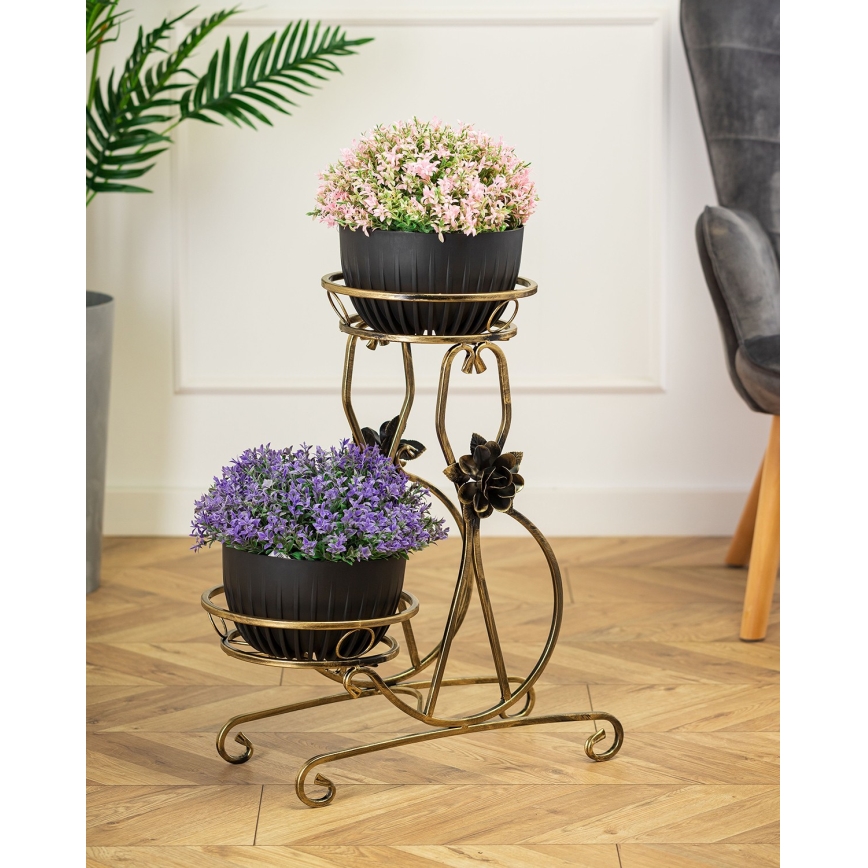 Suport de flori 64x54 cm auriu