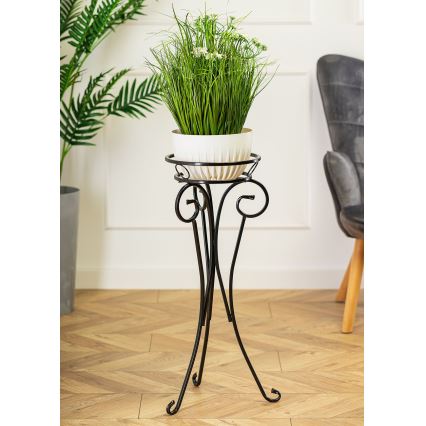 Suport de flori 74x34 cm negru