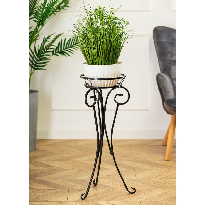 Suport de flori 74x34 cm negru