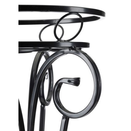Suport de flori 74x34 cm negru