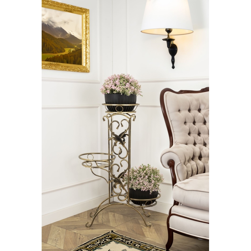 Suport de flori 90x65 cm auriu