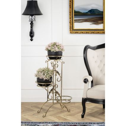 Suport de flori 90x65 cm auriu