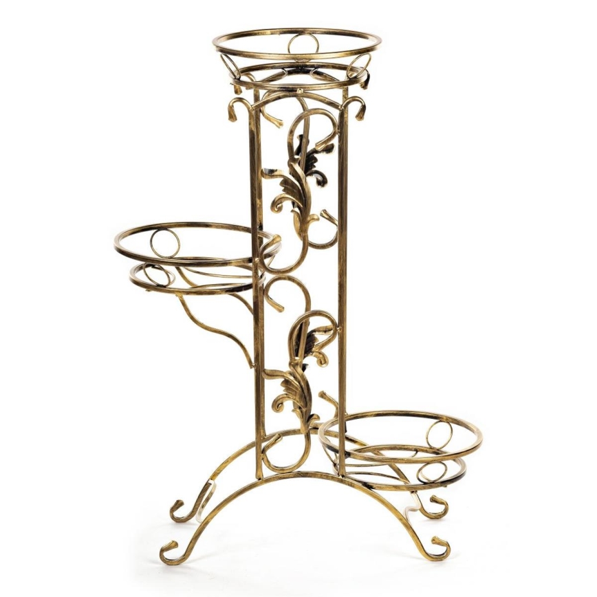 Suport de flori 90x65 cm auriu