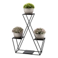 Suport de flori 95x78 cm negru
