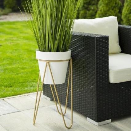 Suport de ghiveci LOFT 50x30 cm auriu