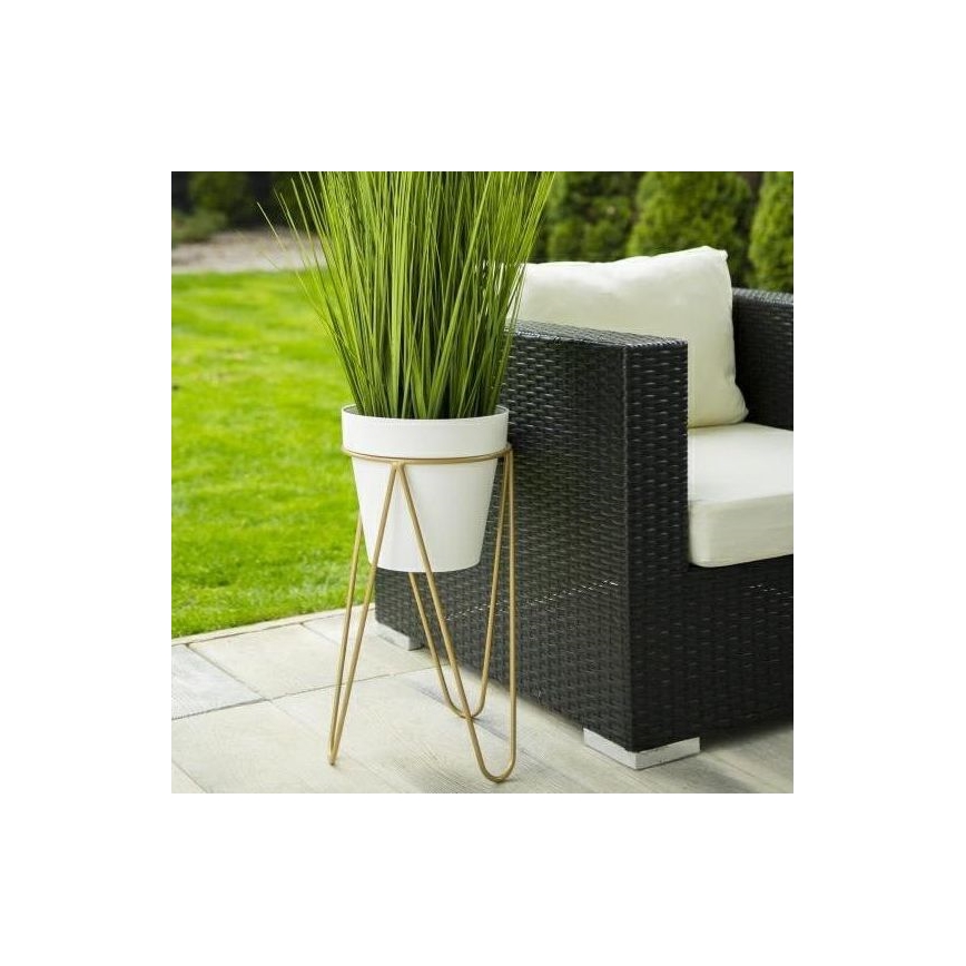 Suport de ghiveci LOFT 50x30 cm auriu