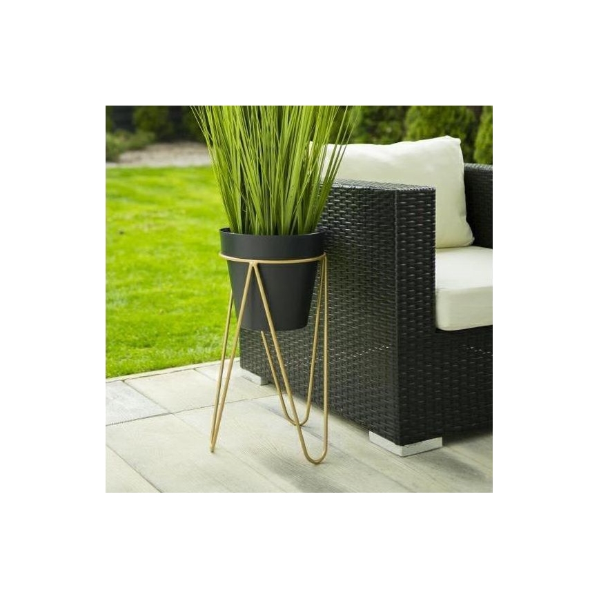 Suport de ghiveci LOFT 50x30 cm auriu