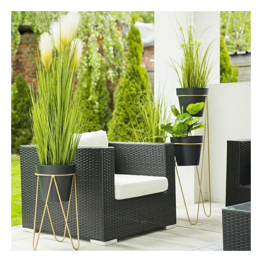 Suport de ghiveci LOFT 50x30 cm auriu