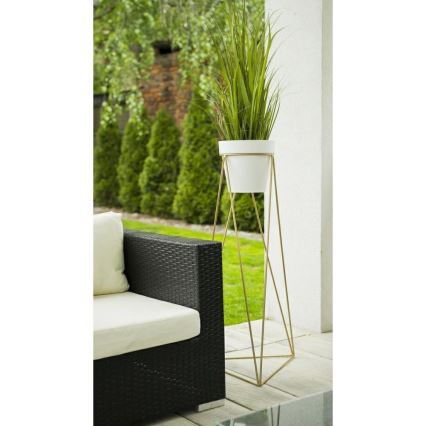 Suport de ghiveci TRIANGL 90x50 cm auriu