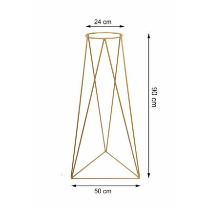 Suport de ghiveci TRIANGL 90x50 cm auriu