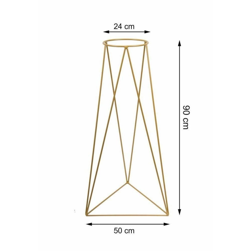 Suport de ghiveci TRIANGL 90x50 cm auriu