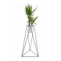 Suport de ghiveci TRIANGL 90x50 cm negru