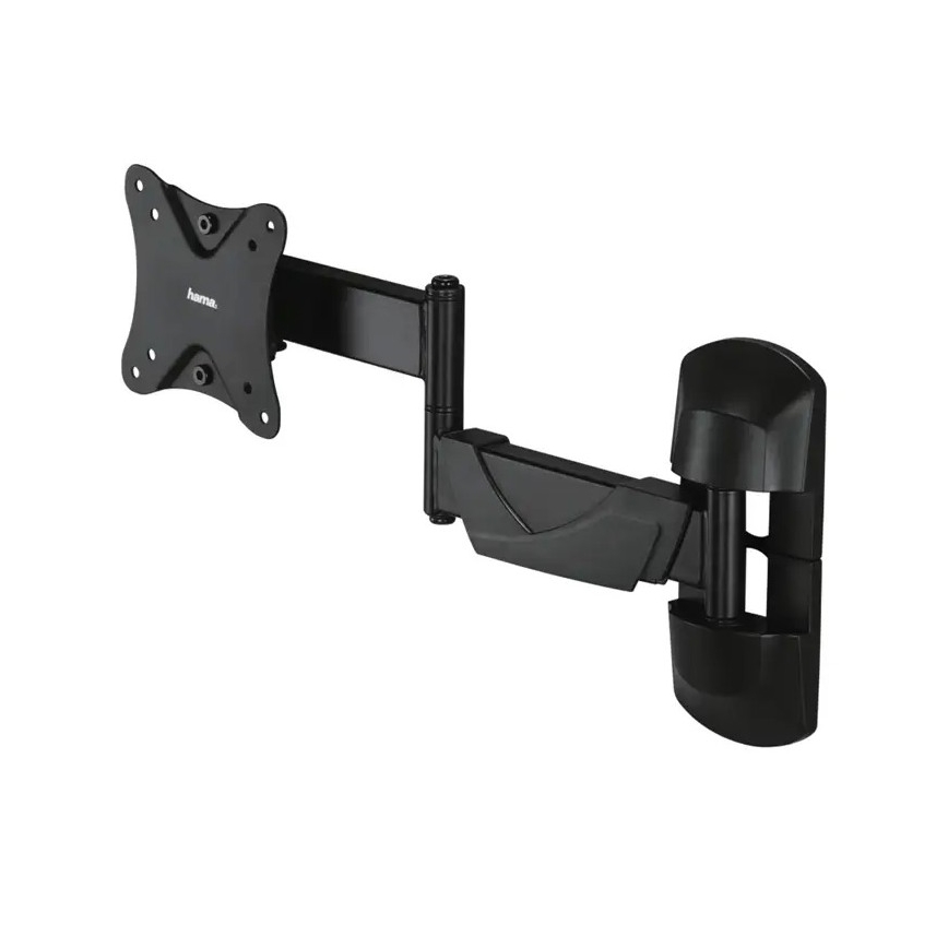 Suport de perete cu articulație pentru televizor 10-26 negru Hama