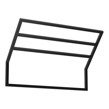 Suport de perete pentru prosoape 37x60 cm negru