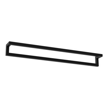 Suport de perete pentru prosoape 7x60 cm negru