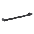 Suport de perete pentru prosoape Gedy PIRENEI 6,6x60 cm negru mat