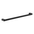 Suport de perete pentru prosoape Gedy PIRENEI 6,6x80 cm negru mat