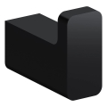 Suport de perete pentru prosoape OMNIRES NL80110BL NELSON negru mat