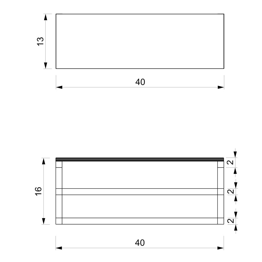 Suport de prosoape de perete cu raft 14x40 cm alb