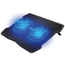 Suport de răcire pentru laptop 2x ventilator 2xUSB negru