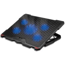 Suport de răcire pentru laptop 5x ventilator 2xUSB negru