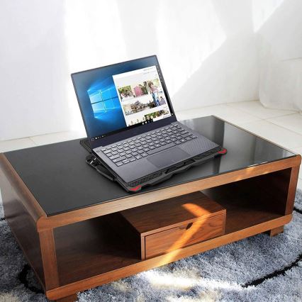 Suport de răcire pentru laptop 5x ventilator 2xUSB negru