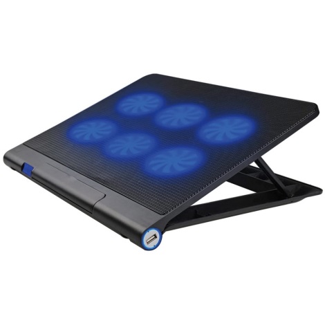 Suport de răcire pentru laptop 6x ventilator 2xUSB negru