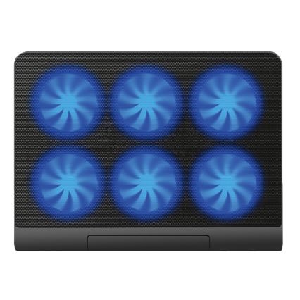 Suport de răcire pentru laptop 6x ventilator 2xUSB negru