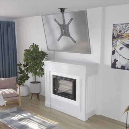 Suport de tavan cu articulație pentru televizor 32-65 negru Hama