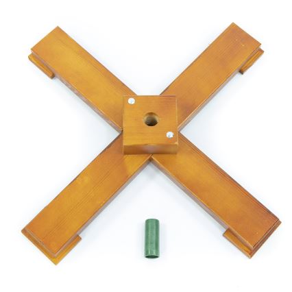 Suport din lemn pentru brad de Crăciun, cu diametrul de prindere 33 mm