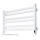 Suport electric pentru prosoape cu termostat AVANGARD 181W 50 x 90 cm, alb, stânga