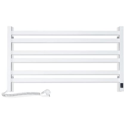Suport electric pentru prosoape cu termostat AVANGARD 181W 50 x 90 cm, alb, stânga